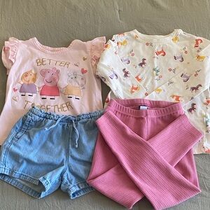 Kids Matching Set Bundle- Pink, Blue, White